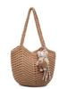 Bolsos de Punto de Diseño de Nicho Populares de Comercio Exterior Este Año 2025 Nuevo Bolso de Hombro Versátil Bolso Tote Casual para Vacaciones