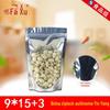9 * 15 + 3 aluminizado Yin e Yang saco de embalagem auto-selante saco translúcido folha de alumínio saco auto-sustentável selado saco de plástico de alimentos local