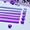 Tira de estrella monocromática de 30 colores color sólido estrella de la suerte tira de estrella de origami estrella productos terminados venta al por mayor