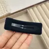 Horquilla de Cuero Vintage de Alta Gama Pinza para el Cabello con Estampado Retro Coreano Pinza Bb de Moda Tendencia Temperamento Flequillo Pinza Lateral para Mujer
