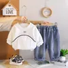 Conjunto de Primavera y Otoño para Niños 2026 Nuevo Elegante Casual Sudadera Manga Larga Conjunto de Dos Piezas Moda Ropa de Otoño para Bebé