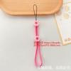 Nuevo Lanyard para Teléfono Móvil de Flor de Dibujos Animados Anti-Pérdida Creativo para Muñeca Cuerda de Nylon Llave Colgante Hebilla Cadena Corta para Mano