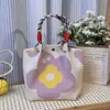 Bolsa Original Nova de Tricô com Fivela, Bolsa de Mão Portátil para Trabalho e Passeio de Grande Capacidade, Bolsa Quadrada Pequena para o Dia a Dia, Bolsa de Armazenamento