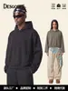 Ropa de Hombre DE Sudadera con capucha Hasselblad corta y ancha, estilo callejero americano transfronterizo, puños rectos, sudadera con capucha de rizo para hombre