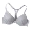 Sutiã Zeriluna Push-Up com Fecho Frontal e Costas em T, Macio e Confortável de Usar, Renda Elegante, Disponível em Várias Cores