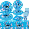 Decoración de Fiesta de Cumpleaños de Stitch Banderín Globo Inserto para Pastel Decoración de Fiesta de Stitch