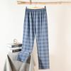 Calças de pijama masculinas de algodão tricotado, nova primavera e outono, dois bolsos, algodão solto, tamanho grande, em estoque, calças para casa