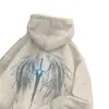 Nueva Sudadera con Capucha de Terciopelo para Adolescentes Marca de Tendencia 2024 para Hombre Primavera y Otoño Chaqueta Suelta de Gama Alta y Súper Bonita