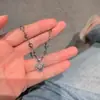 Collar de Zirconia Microincrustada en Forma de Corazón con un Toque de Lujo y Diseño de Nicho, Gargantilla Dulce y Fresca