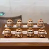 Raiz de Galhada de Alta Qualidade Sapo Príncipe Brinquedo Fofo Acessórios Joias DIY