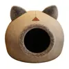 Casa Fechada com Tapete para Gatos para Todas as Estações, Cama Quente de Gato para o Inverno, Segurança para Outono e Inverno, Cama de Cachorro e Gato para o Inverno