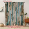 Cortinas Criativas de Verão Transfronteiriças com Estampa de Linhas do Mar, Conchas e Corais para Decoração de Ambiente de Sala de Estar e Quarto