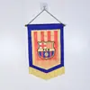 Real Madrid AC Milan Manchester City equipo de fútbol bar aficionados cuelgan banderas banderas del equipo cuelgan banderas de cinco puntas en la pared decoraciones de banderas