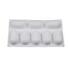 Molde de bolo de mousse de silicone oval com 8 conexões faça você mesmo molde de sobremesa de chocolate para assar gelatina pudim tigela de bolo molde