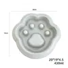 Comedero Lento para Mascotas de PP, Plato de Comida para Perros y Gatos con Forma de Pata Anti-Atragantamiento, Contenedor de Alimentación con Rompecabezas de Plástico Libre de BPA f