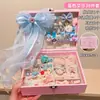 Set de Regalo Caja de Accesorios para el Cabello Infantil, Pinzas para el Cabello Estilo Princesa para Niñas, Gomas para el Cabello, Adornos para la Cabeza Lindos de Dibujos Animados, Regalo de Cumpleaños, Estilo de Alta Gama