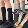 Meias Brancas de Cano Alto para Primavera e Verão, Meias Empilhadas, Sem Costura, Respiráveis, Meias de Ballet com Laço, Meias JK Lolita, Femininas