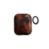 Capa Protetora para Fone de Ouvido AirPods 4ª Geração Estilo Tinta Borrada Marrom Adequada para Fones de Ouvido Apple AirPods 3ª Geração/Pro2