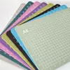 Tapete de Corte Doble Cara A6, Tapete de Tallado Artístico, Tapete Anti-Corte para Cortar Papel, Multicolor, Producto de Venta Caliente Transfronterizo para Manualidades, Libros y Exámenes
