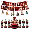 Transfronterizo Nuevo Producto Stranger Things Fiesta Temática Stranger Things Vajilla Decoraciones Accesorios Arreglos de Cumpleaños