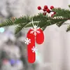 Decorações de Natal pingente não tecido pingente de decoração de árvore de Natal desenho animado velho homem alce muleta pingente de Natal