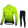 Nova camisa de ciclismo 2023 manga longa com fleece, traje de ciclismo fino, equipamento para ciclismo de estrada e mountain bike