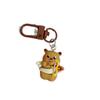 Chaveiro Fofo Engraçado Café Urso de Manteiga Retrô Original Pingente para Mochila de Estudante Presente para Namorada Acessórios