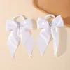 Laço de Cetim com Strass Fita Elástica para Cabelo Corda de Cabelo para Líder de Torcida Estilo Ballet para Menina Acessório Elástico para Cabelo Transfronteiriço 5698