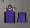 Conjunto de Uniforme de Basquete Retrô para Homens, Uniformes de Competição Estampados, Uniformes de Time, Camisetas de Treino Esportivo de Secagem Rápida, Estilo Moderno com Número Estampado para Meninas Estudantes