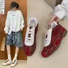 Zapatillas de nuevo estilo, Zapatillas de entrenamiento alemanas, Zapatos de Forrest Gump para mujer, 2026, con aumento de altura interior, de cordones para otoño, suela gruesa, de moda para mujeres petite