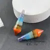 Venta caliente transfronteriza Cristal piedra semipreciosa adornos coloridos lujo ligero moda costura colorida Collar de pareja de cristal DIY