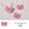 Acessórios de Nail Art Japoneses Vermelho da Internet Onda Laço Pérola Acessórios Fofos Versátil Outono Inverno Unha Liga de Zinco Diamante
