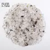 Venta al por mayor de fábrica Piedra triturada de cristal natural Cristal blanco Cuarzo rosa Piedra de cristal amarillo Materiales hechos a mano para decoración de uñas Piedra desmagnetizadora de cristal