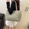 Bolsa de Algodón Estilo Ins Coreano para Mujer 2025 Nueva Bolso Bandolera Acolchado de Gran Capacidad Bolso Tote Bolso de Hombro para Viajar de Compras