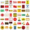 100 Pegatinas de Etiqueta de Advertencia para Lugares Públicos, Señales de Advertencia para Áreas Peligrosas