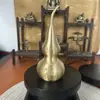 Bule de Chá de Latão para Evitar Fogo Portátil Pode ser Aberto com Borla Pode Ser Feito Tubo de Palito Cabaça Cobre Coleção de Arte
