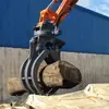 Pinça de Aço Grande Tipo Balanço para Sucata de Ferro e Cascalho Pinça de Aço para Sucata Rotativa de Eixo Único