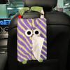 Porta Pañuelos para Respaldo de Asiento de Coche Caja de Pañuelos Divertida para Coche Colgante Monstruo de Dibujos Animados Decoración Interior de Coche