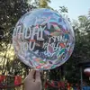 Pelota Ondulada de Celebridad de Internet de 20 pulgadas con Estampado de Mariposa y Abeja de Colores, Pelota de Decoración Festiva, Globo Juguete para Puesto de Mercado Nocturno