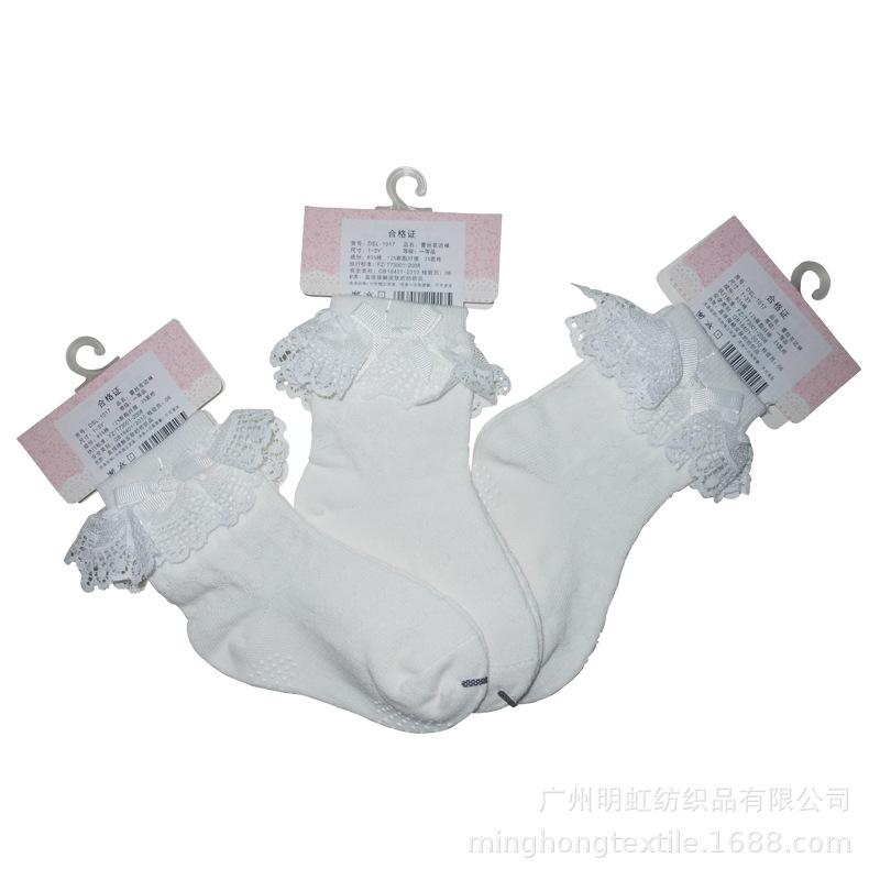 蕾丝花边学生棉袜