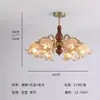 Luz Principal Ambiente de Estudio Vintage Estilo Francés, Lámparas de Vidrio Creativas de Diseñador para Dormitorio y Comedor Estilo Retro Americano
