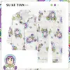 Pijama nuevo de otoño e invierno de manga larga para niñas de comercio exterior, lindo para estar en casa, suave, casual, para las Cuatro Estaciones, para aire acondicionado, para estar en casa