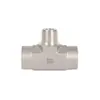 Conector T de Ramificación de Acero Inoxidable Roke con Rosca Macho NPT 316 Material Soporta Conectores Hidráulicos Acampanados Personalizados