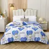 Colcha de invierno núcleo de algodón para colcha engrosada cálida colcha de invierno ropa de cama doble primavera y otoño colcha de algodón dormitorio estudiantil espacio para una persona colcha