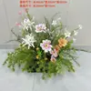 Arranjo de flores caixa de flores calha de flores arte com flores artificiais ornamento de paisagem interior exterior vitrine divisória decoração de paisagismo flor de chão