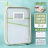 Bolsa de clasificación de materias tipo L bolsa transparente para documentos cremallera malla estudiante mano llevar bolsa para libros bolsa especial para examen