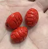 Arena roja cinabrio cruda mundo rico cuentas sueltas DIY caparazón de tortuga pulsera de cuentas de arena roja material accesorios hechos a mano venta al por mayor
