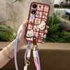 Adecuado para Funda de Teléfono Móvil Huawei, Nueva Pulsera Refrigerante, Bolso de Mano Creativo Digital a Prueba de Polvo de Cobertura Completa de Dibujos Animados, Versión Q para Mujer