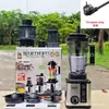 Licuadora 3L 8 en 1 Transfronteriza Acero Inoxidable Exprimidor Metálico Molinillo de Carne Licuadora de Alta Velocidad Batidora Multifuncional