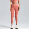 Leggings Esportivas e de Fitness Transfronteiriças, Calças Levanta Bumbum Cor de Pêssego, Meias-Calças Elásticas de Cintura Alta para Corrida com Controle de Barriga, Calças de Yoga